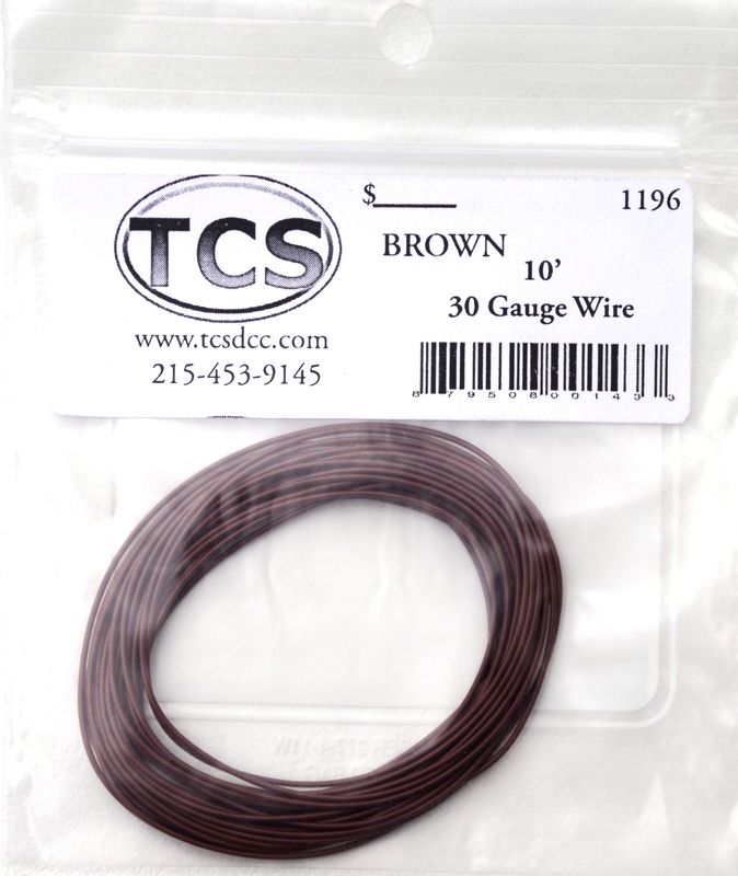 Brown 30 awg colour wire 10ft 33m