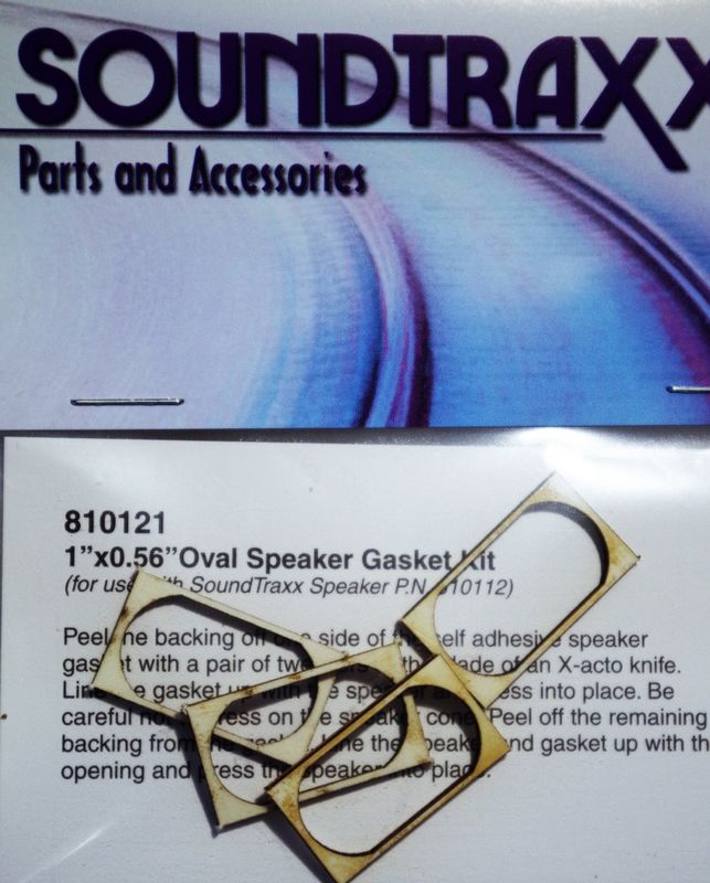 810112 Soundtraxx 25mm  x 14mm oval gasket kit ideal for oval speaker P.N 