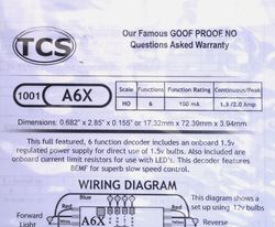 A6X6 Function HO drop in decoder