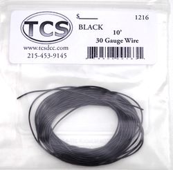 TCS:1216 TCS Black 30awg colour wire 10ft (3.3m)