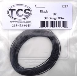 TCS:1217 TCS Black 32awg colour wire 10ft (3.3m)