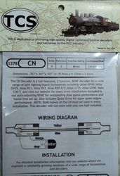 TCS:1278 TCS CN The Classic N is a revolutionary new type of N-Scale decoder.