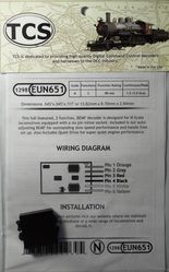 EUN651 Fully featured 2 function 6 pin decoder N scale