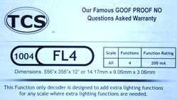 FL4 Fleet lighter 4 function only decoder