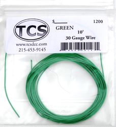 TCS:1200 TCS Green 30awg colour wire 10ft (3.3m)