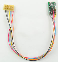 M1P-5' Micro 2 function Decoder with 5' harness & 8 Pin NMRA Plug