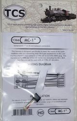 TCS:1366 TCS MC-1' is a 1' or 25 mm harness with a 8 pin NMRA plug for