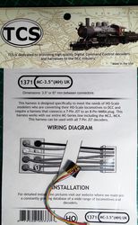 TCS:1371 TCS MC-3.5'-UK is a 3.5' or 75 mm harness with a 8 pin NMRA p