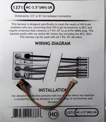 MC 3.5UK is a 35 or 75 mm harness 8 pin NMRAplug for MC series decoder