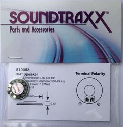 STX:810053 Soundtraxx Speaker Round 20mm (3/4”) 8 ohm