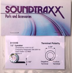 STX:810089 Soundtraxx Speaker round 15mm (0.6") 8ohm