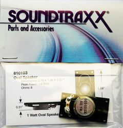 STX:810103 Soundtraxx Speaker Oval 40mm x 20mm, (1.56" x 0.78") 8-ohm