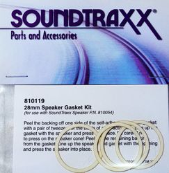 STX:810119 Soundtraxx Gasket Kit Speaker 28mm (1.1") (pkg. of 4)