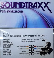 STX:810123 Soundtraxx NMRA 8-pin Connector (set of 4)