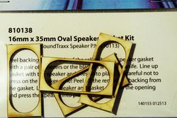 STX 810138  Gasket kit speaker 35mm x 16mm  Pkg of 4