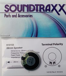 STX:810153 Soundtraxx Speaker Round 28mm 2 watt 8 ohm