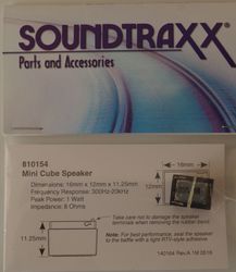 STX:810154 Soundtraxx Speaker 16mm X12mmX 11.25mm MiniCube