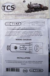 T1 KA 2 function decoder HO scale 