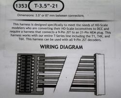 T 3521  35+39 harness for T series with NEM 21 pin socket