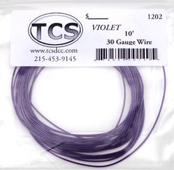 TCS:1202 TCS Violet 30awg colour wire 10ft (3.3m)
