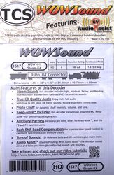 TCS:1517 TCS WOW101-Steam-KA Steam sound with Keep Alive device