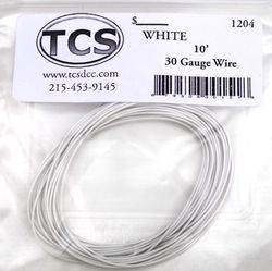TCS:1204 TCS White 30awg colour wire 10ft (3.3m)