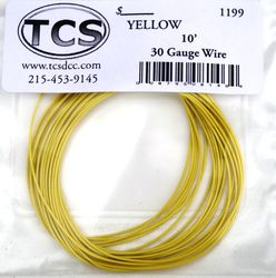 TCS:1199 TCS Yellow 30awg colour wire 10ft (3.3m)