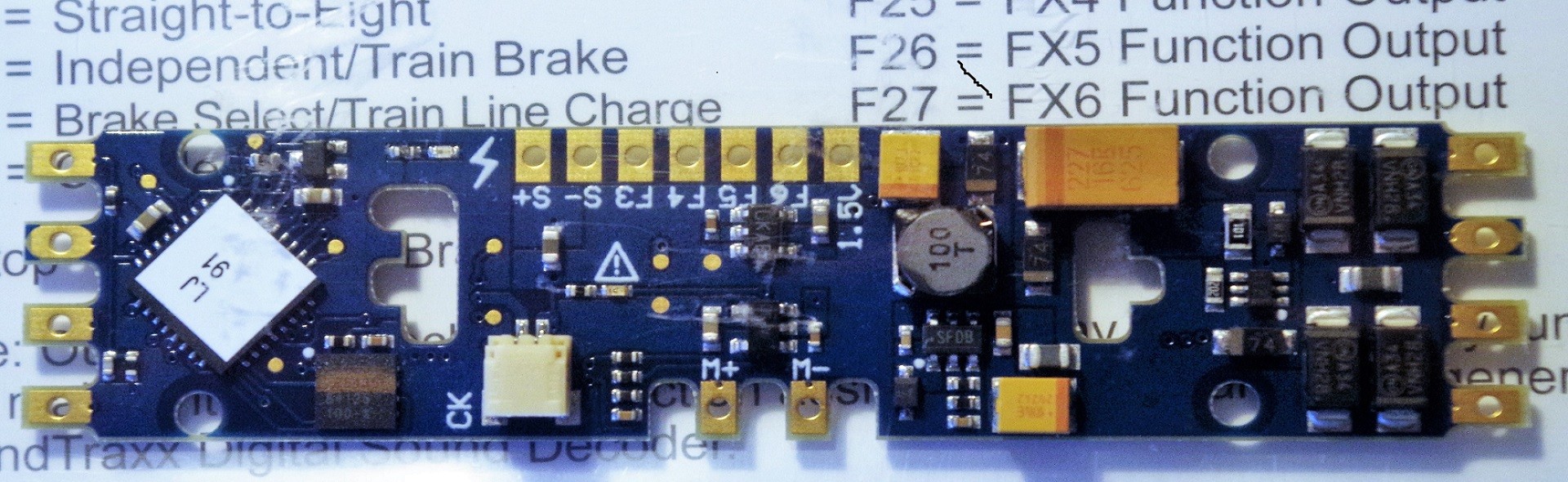 DCC decoders, any size, all scales